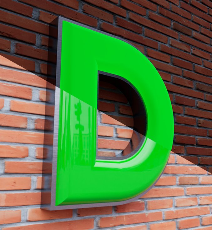 Thermoformed Illuminated Box Letters