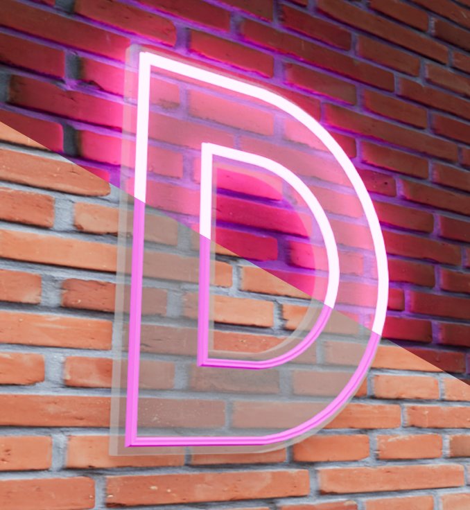 Neon LED Shape-Cut Backing