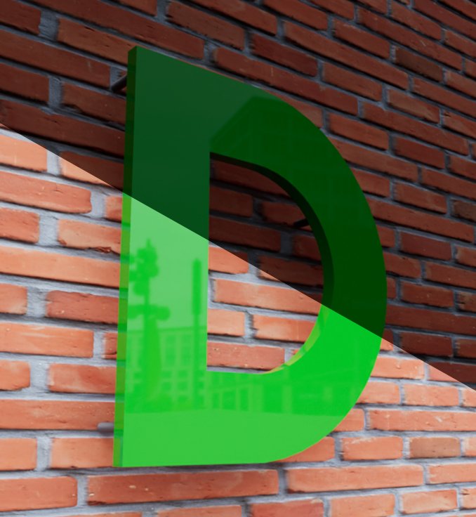 Painted Flat Cut Acrylic Letters (Pin Mounted)