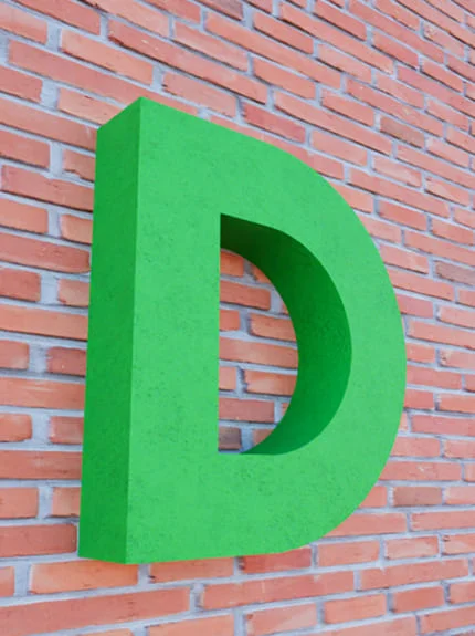 RAL Painted Styrofoam Letters